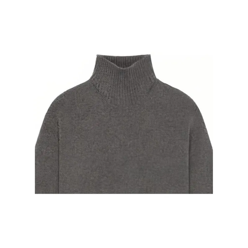 Givenchy Long Rolled Neck Sweater 'Grey Mix'-4
