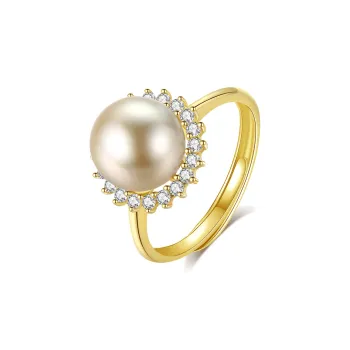 Inlady Saltwater Pearl Rings Women's