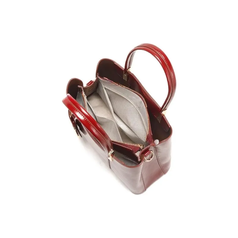PAYOT Microfiber Synthetic Leather Wedding Bag Portable Crossbody Regular Women's Red-5