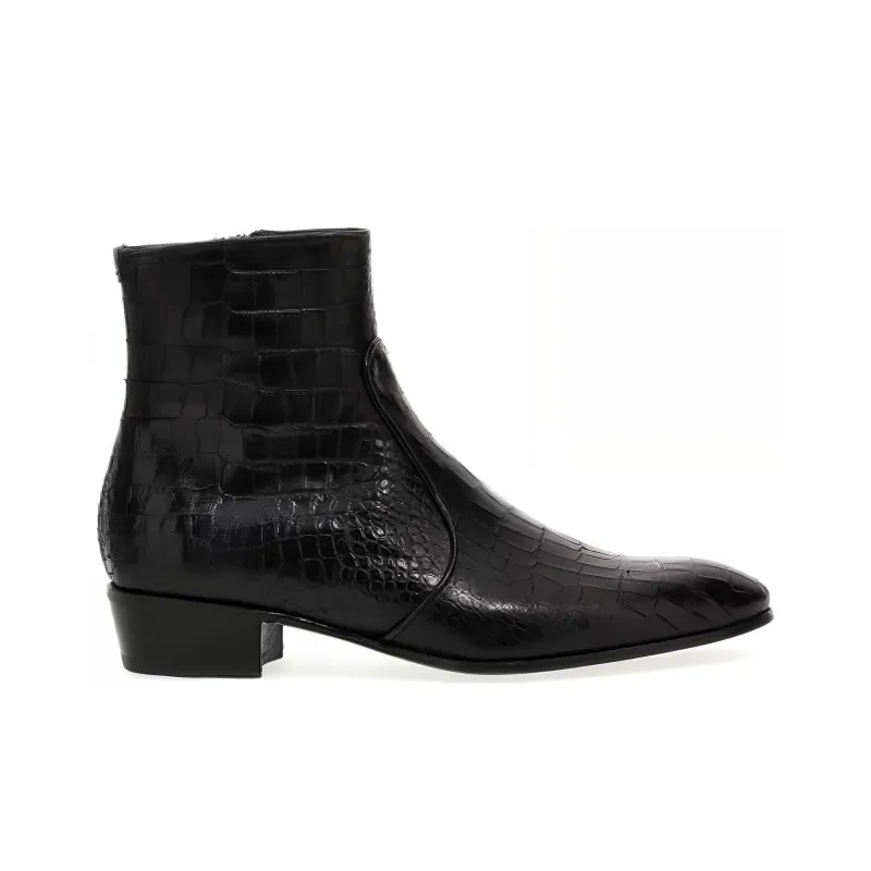 Lidfort Lusiana Crocodile-effect Boots-1
