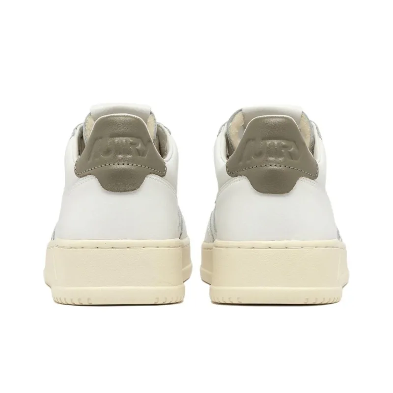 AUTRY Medalist Leather Low White Covert Green-4