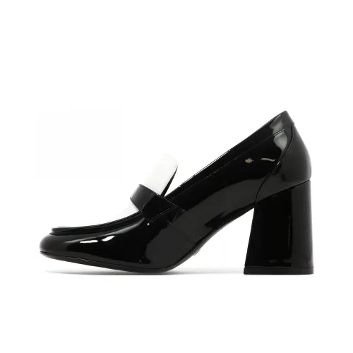 Stuart Weitzman/SW Chunky Heel High Heels 8.5cm Women's Black