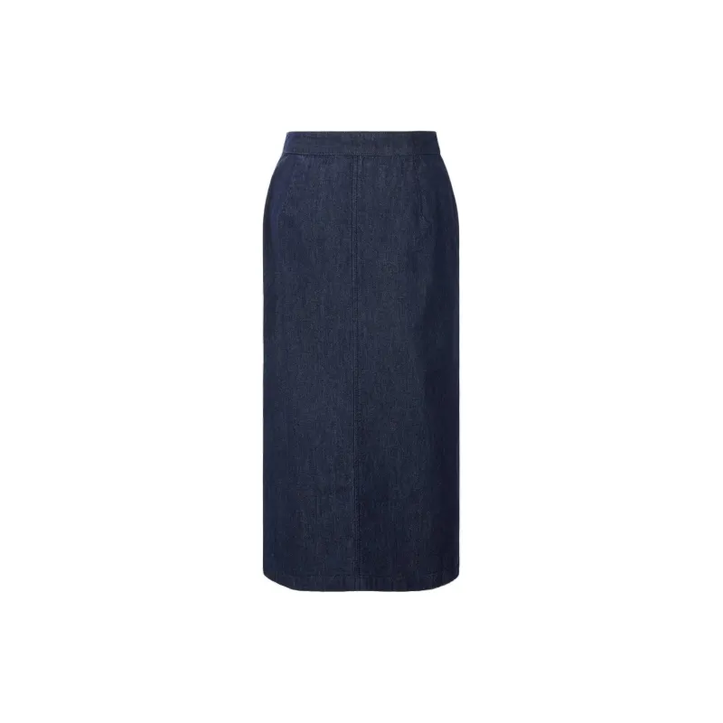 GUESS Denim Long Skirts Women's Blue-1
