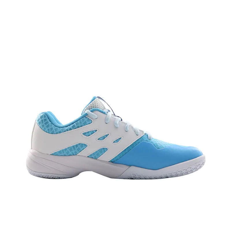 YONEX Cushioning Anti Slip And Wear Resistant Coverage Low Top Badminton Shoes Men's Light Gray Blue White-1