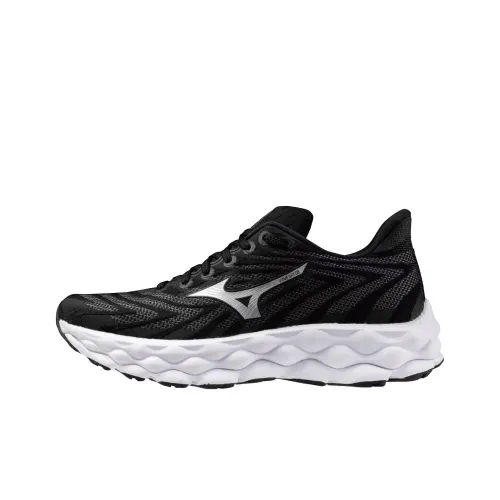 Wave Sky Women's Mizuno 8 Super Wide 'Black Metallic Silver' Women's