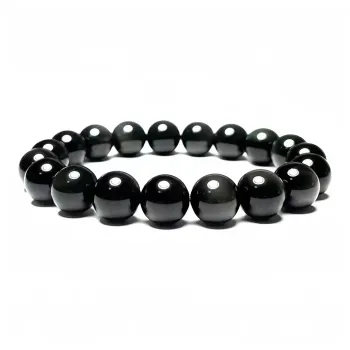 Bubble Scallops Obsidian Bracelets Unisex