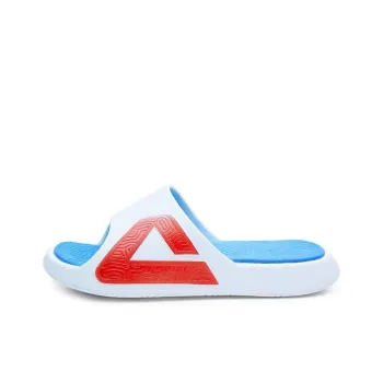 PEAK Slip Resistant Odor Resistant Slide Slippers Men's White Blue Red