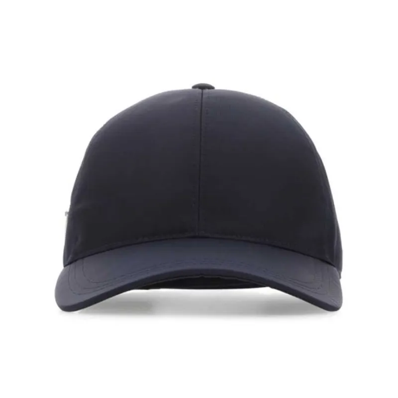 PRADA Logo Plaque Baseball Cap-0