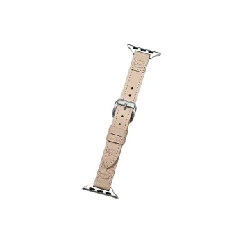 Warbler Dew Compatible With Apple Watch Apple Watch Band S9/S8/SE/7/6/5/4/3 Little Bear Paw Genuine Leather Loop Strap