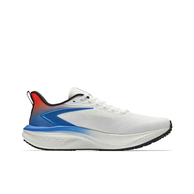 Anta Anti-Slip Wear-Resistant Breathable Lightweight Low-Top Casual Running Shoes Men's White Blue Black-1