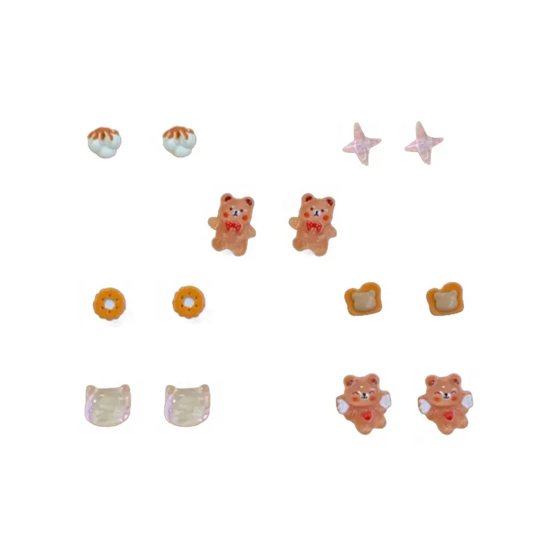 May10th S925 Silver Stud Stud Earrings Women's-0