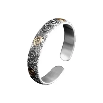RURA S999 Fine Silver Bangles Women's Silver