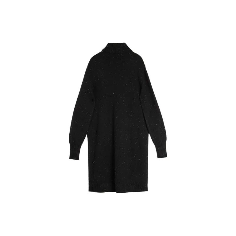 ELLE Long Sleeved Dresses Women's Black-1