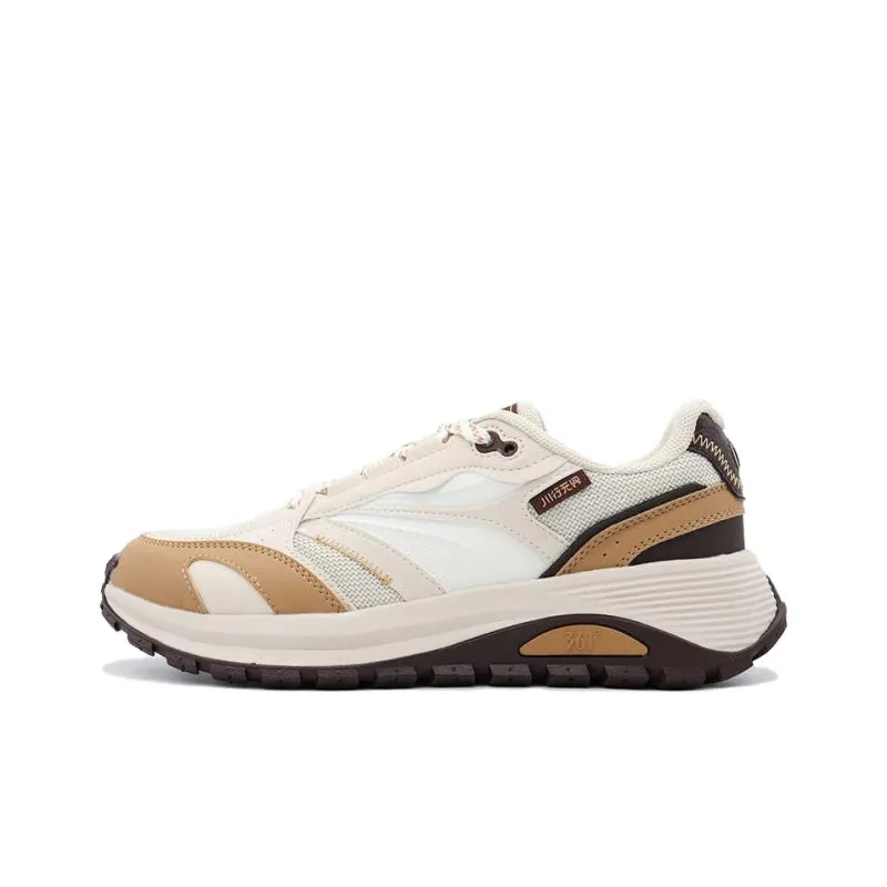 361° Anti Slip And Wear Resistant Coverage Low Top Casual Shoes Men's Beige Brown-0