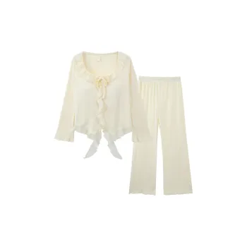 Sleeping Beauty Pajama Set Women's Light Yellow
