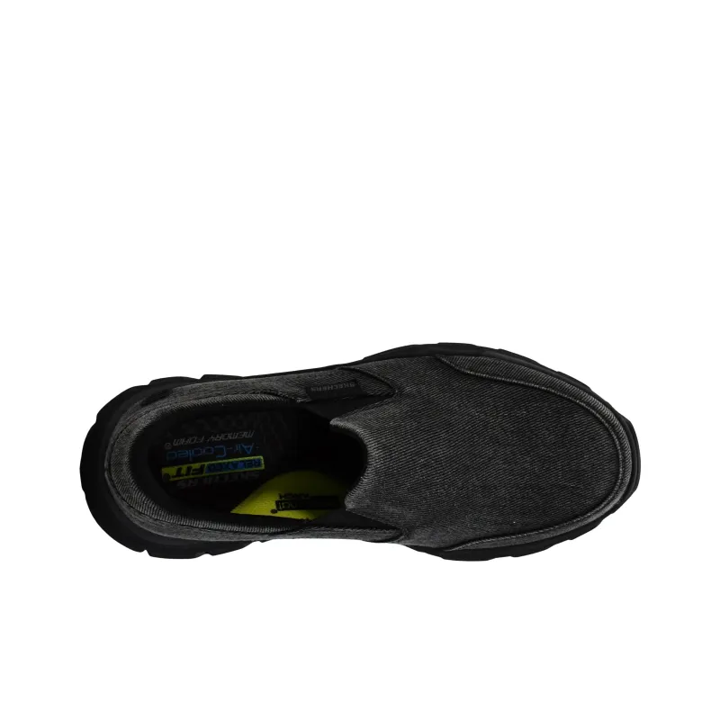 Skechers Respected Anti-Slip Wear-Resistant Low-Top Casual Shoes Men's Black-3