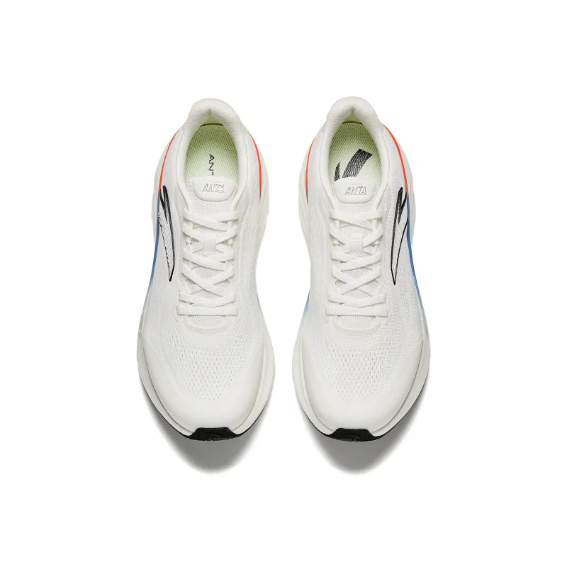 Anta Travel Step 1.5 Anti-Slip Wear-Resistant Breathable Lightweight Low-Top Casual Running Shoes Men's White Black-3