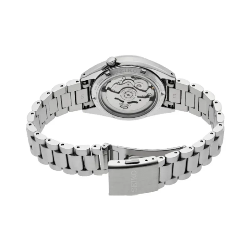 SEIKO Automatic/Manual Mechanical Movement Stainless Steel Strap Watch Men's Watches Coffee Watch Dial-2