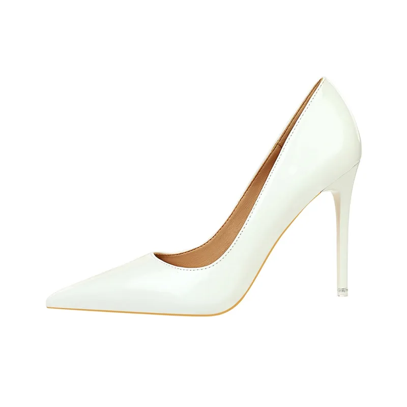 QITUMAUL Slim Heel High Heels 10.5cm Women's-12