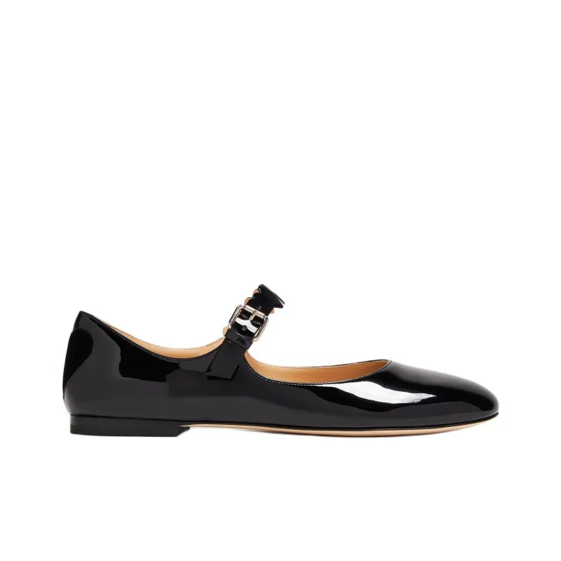 MACH & MACH Patent Leather Ballerina Shoes Women's-1