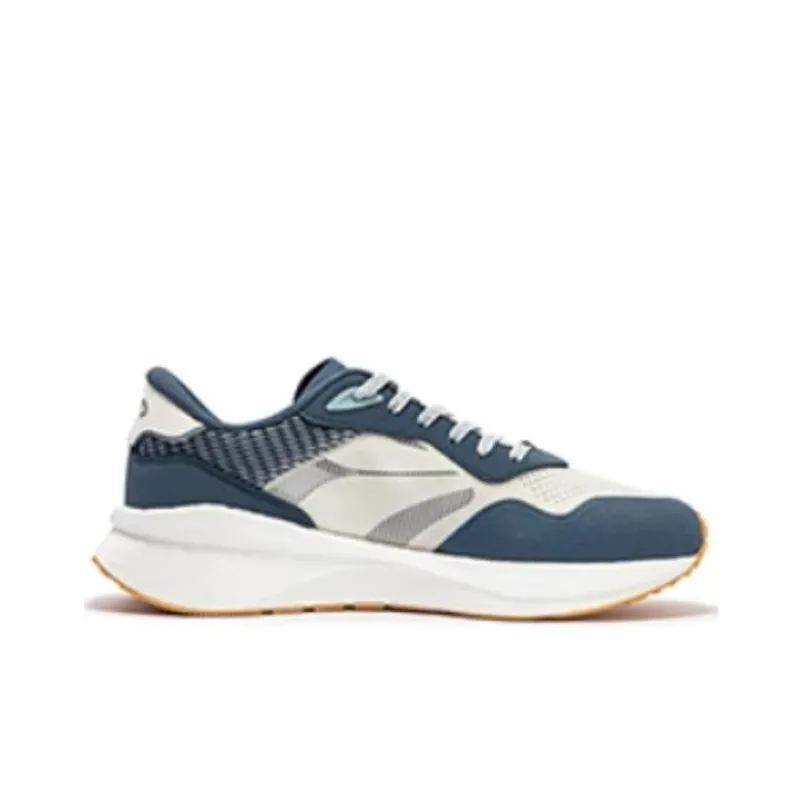 361° Wear Resistant Low Top Casual Running Shoes Men's White Blue-1