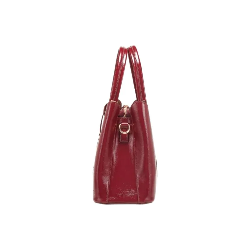 PAYOT Microfiber Synthetic Leather Wedding Bag Portable Crossbody Regular Women's Red-3