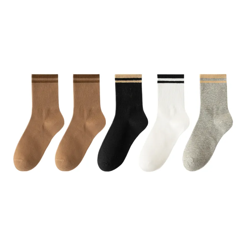 Cotton Gene Mid Calf Socks Women's Box 5 Pack-3