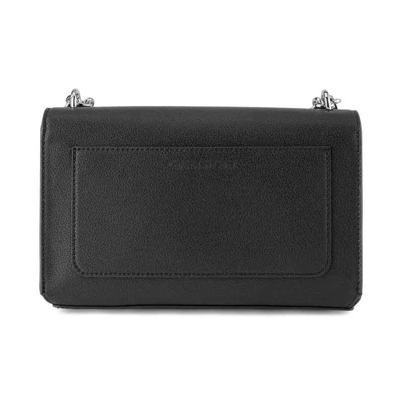 CALVIN KLEIN Synthetic Material Envelope Bag Handbag Shoulder Bag Women's Black-5
