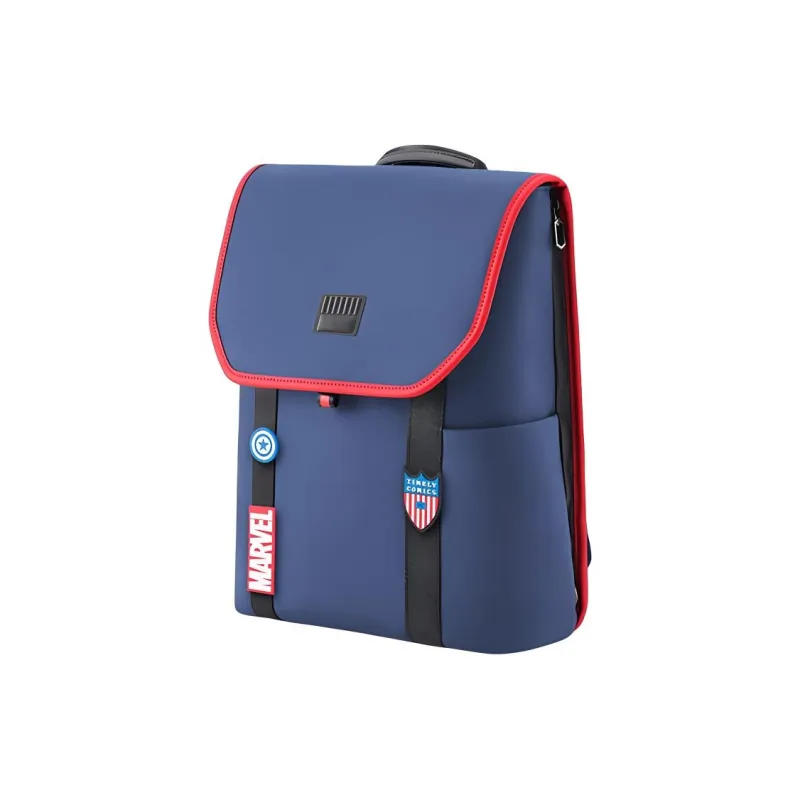Ninety Go MARVEL Collaboration PU Backpack Regular Unisex Navy Blue/Night Black-1