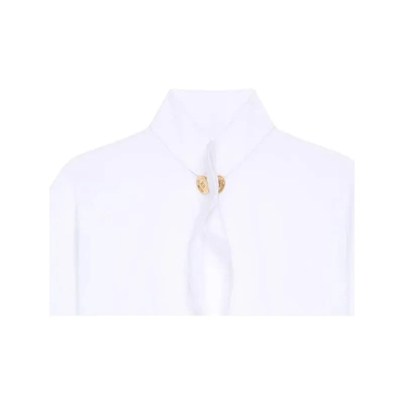 Givenchy Button Detailed Short Sleeved T Shirt-4