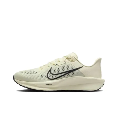 Nike Quest 6 Cushioning Wear Resistant Low Top Running Shoes Men's Beige Black