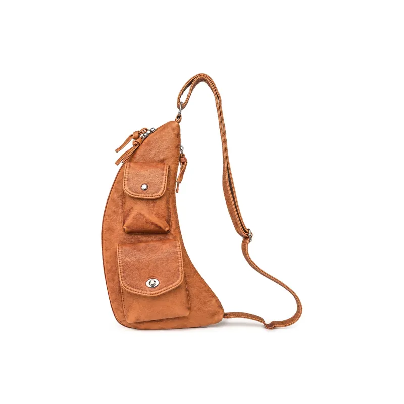 SUN ERATH&U PU Sling Bag Unisex Multicolor-1