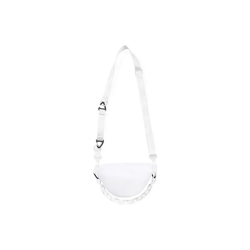 GENANX Polyester Polyamide Shoulder Bag Crossbody Bag Small Size Unisex Black/White-6