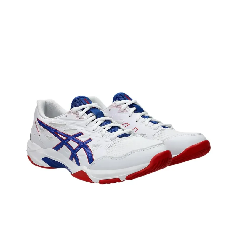 Asics Gel Rocket 11 Cushioning, Slip Resistant, And Abrasion Resistant Low Top Training Shoes Men's White-2
