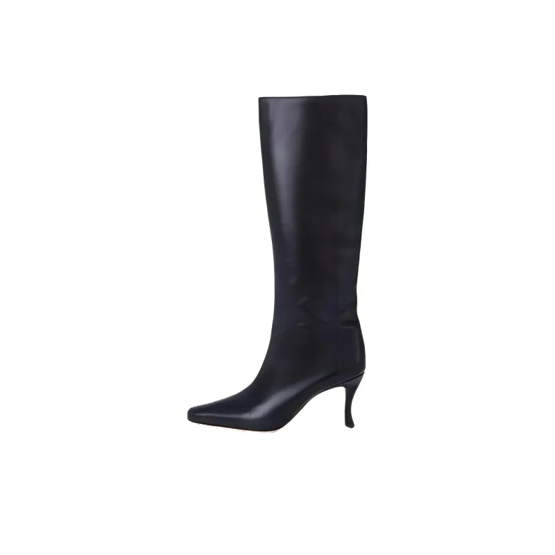 By Far Stevie Knee-high Boots 8cm Women's Black-0