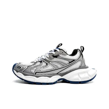 BEILIANYA Chunky Sneakers Unisex Low Top White Blue