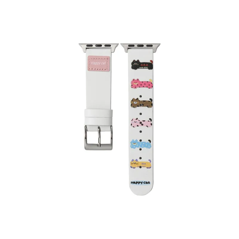 Warbler Dew Watch Band Apple Compatibility 49mm Genuine Leather Material-6