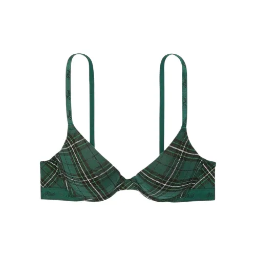 Victoria's Secret PINK WEAR EVERYWHERE Bra Women's Green Plaid