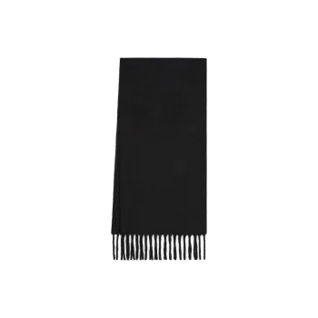 GIVENCHY Wool Knit Scarves Unisex Black