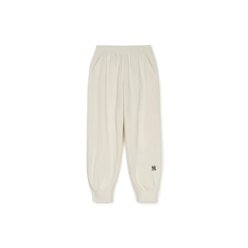 MLB New York Yankees Basic Collection SS25 Knitted Sports Pants Unisex Cream-0