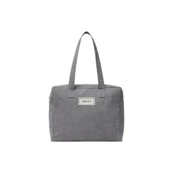 FANSIZHE 90S VINTAGE Cotton Tote Bag Shopping Bag Shoulder Bags Women's Gray