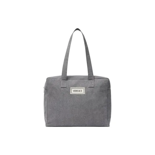 FANSIZHE 90S VINTAGE Cotton Tote Bag Shopping Bag Shoulder Bags Women's Gray