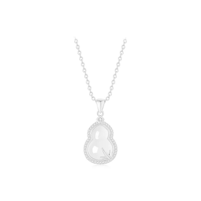 Teddy Bear Collection Chalcedony Necklaces Women's-0