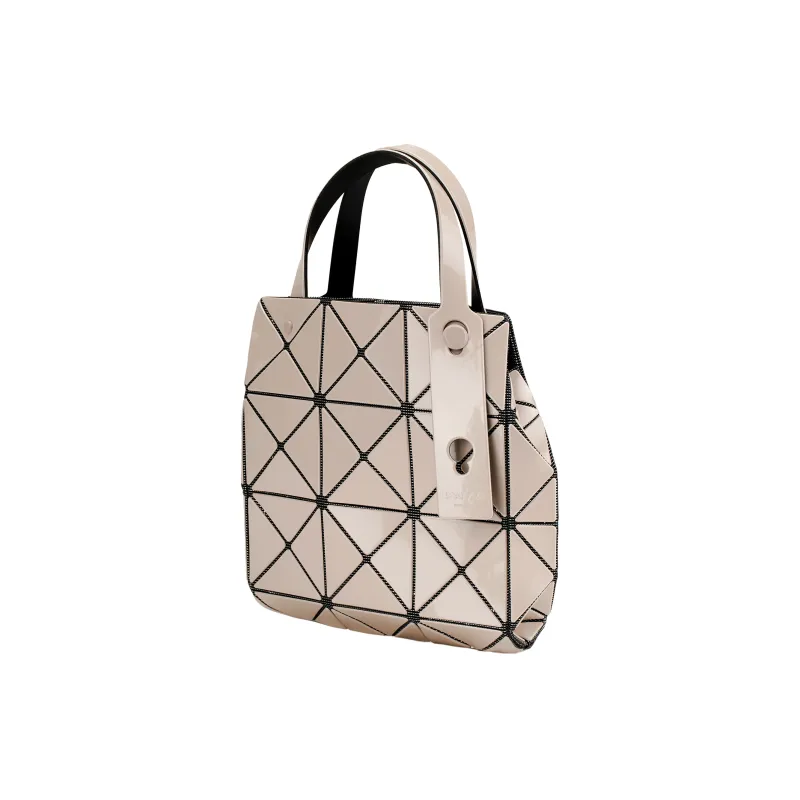 ISSEY MIYAKE CARAT Polyvinyl Chloride Resin Handbag Women's Ivory White-2