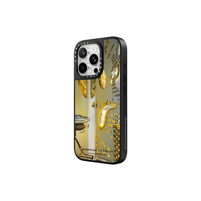 CASETIFY x SalvadorDail TPU+PC Material Melted Clock Phone Cases Compatible With IPhone 16/15/Pro/Pro Max Artistic-1
