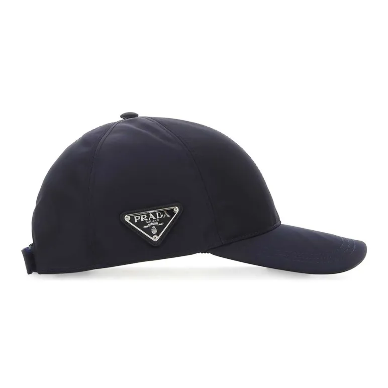 PRADA Logo Plaque Baseball Cap-2