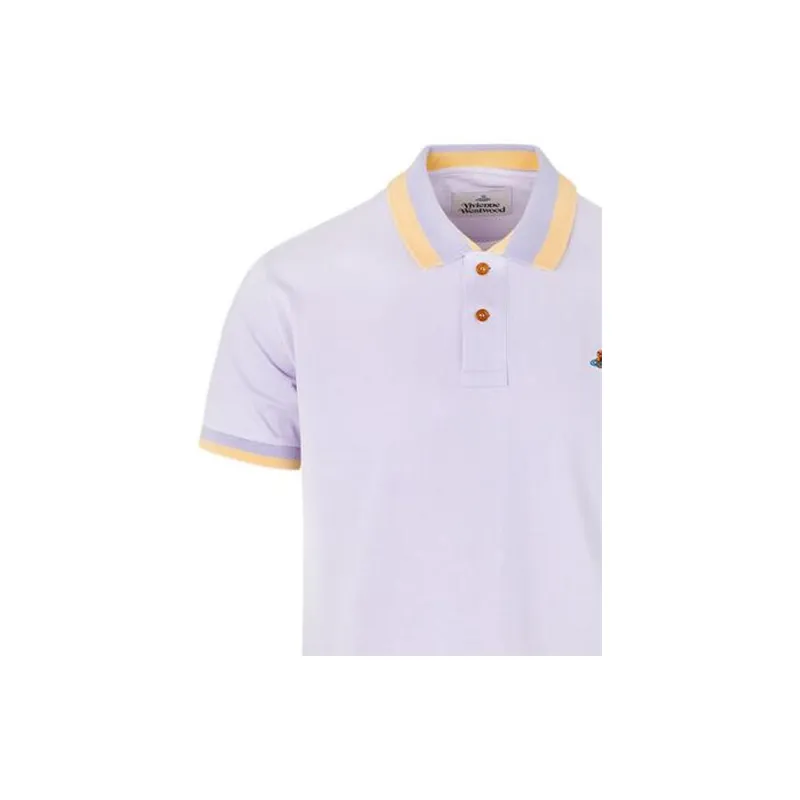 Vivienne Westwood SS23 Polo Shirt Men's Purple-5