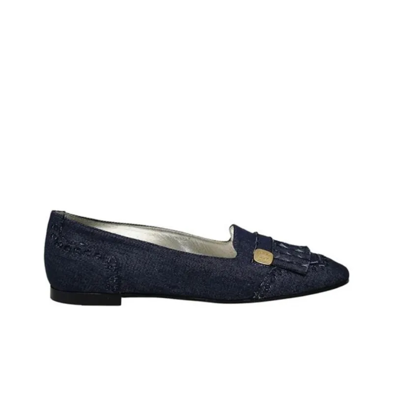INES DE LA FRESSANGE Denim City Casual Single Shoes Women's Blue-1
