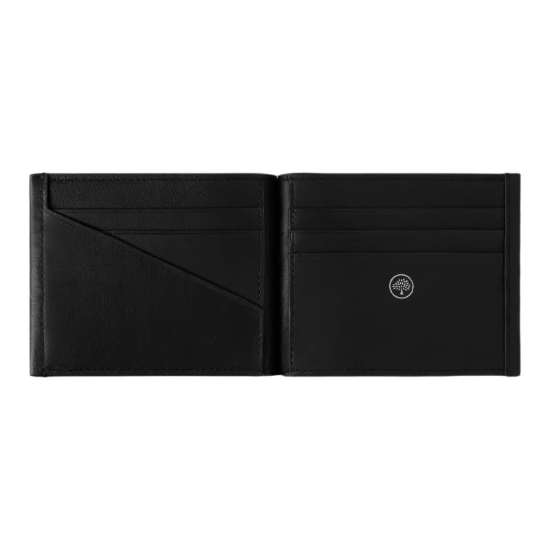 Mulberry Cow Leather Wallet Men's Black-1