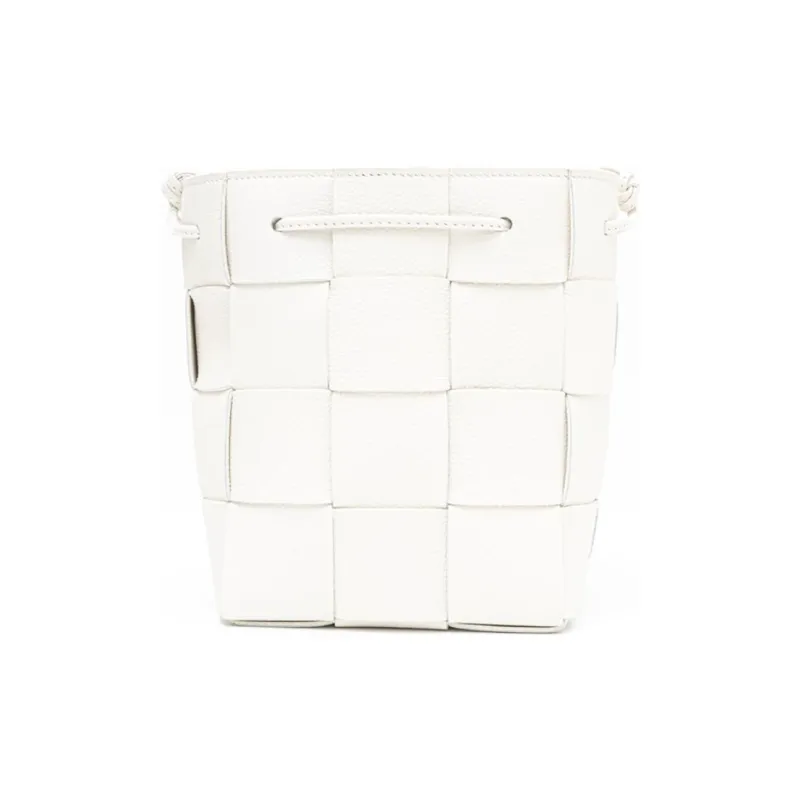 Bottega Veneta Calfskin Bucket Bags Shoulder Bags Women's White-2